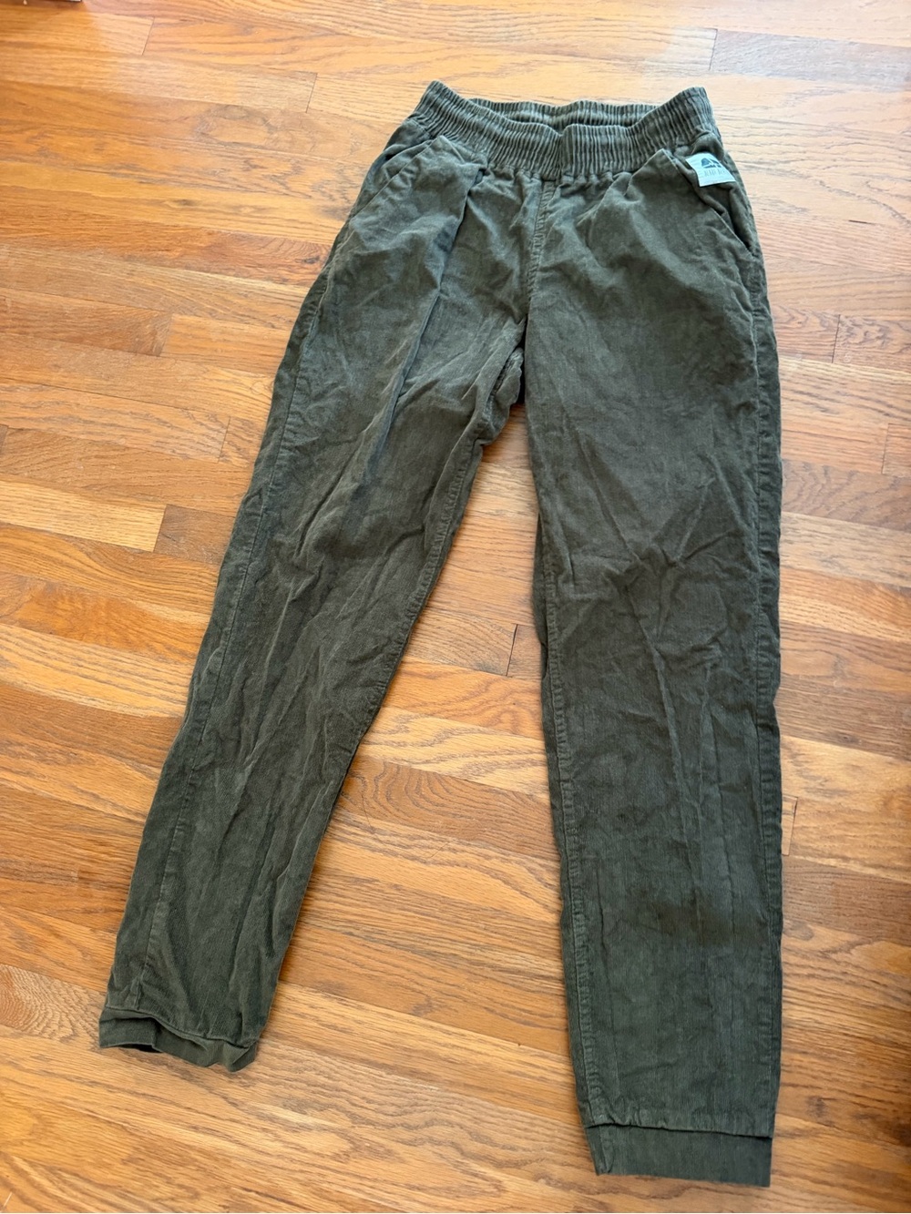 Women’s Olive Corduroy climbing Pants